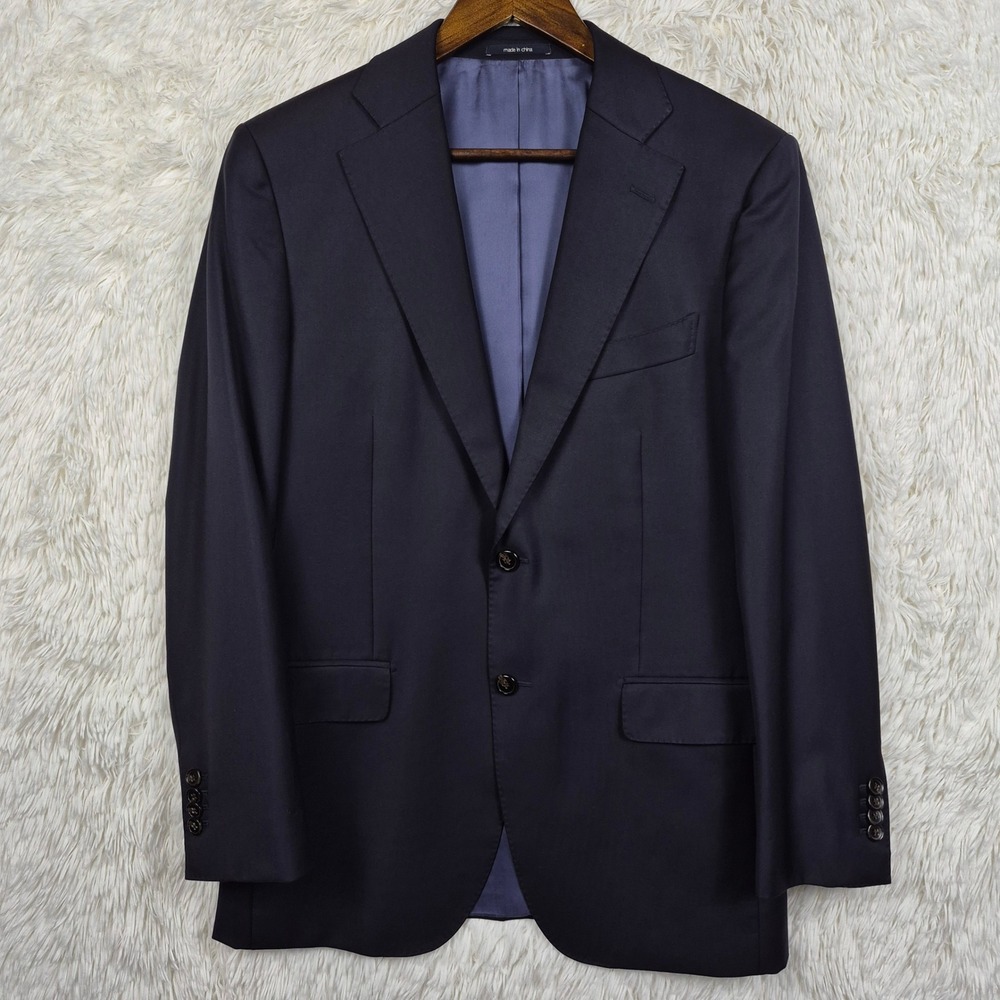 Suitsupply Athletic Navy Blue Wool Blazer Vitale Barberis Canonico‎ 38R